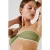 Karl Lagerfeld Hotel Karl Rib Halter Bandeau Oil Green