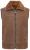 Heren Bruin Aviator Shearling Bomber Gilet – Ambler