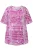 Ulla Popken Shirt  magenta / wit