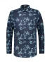 Dstrezzed Overhemd Slim Fit Print Navy   S