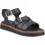 Hush Puppies Cady Leren Dames Zwarte Sandalen
