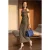Off-shoulder bodycon maxi-jurk met split