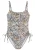 LASCANA Badpak  lichtgrijs / poederroze / zwart / offwhite