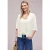Street One Dames Jas met korte mouwen in gebreide look met glitters in Wit