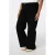 MS Mode high waist wide leg jeans zwart