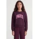 JJXX GIRL sweater met tekst – donkerrood