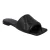Bottega Veneta Dames Rubber Lido Platte Sandalen in Zwart Lamsleer