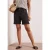 Street One Dames Straight Legs bermuda met omslag in Bruin