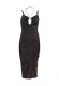 faina Cocktailjurk  goud / zwart / transparant
