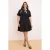 Trendyol Curve Dames Zwart Effen Kort / Mini Kort Casual Recht Grote maten Jurk