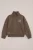 WE Fashion – Jongens sweater met quarter-zip en print – Regular fit – Lichtbruin – Katoen –