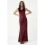Rinascimento maxi avondjurk – donkerrood