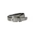 Legend leren riem zilverkleurig