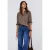 Street One Dames Zakelijk overhemd blouse in Bruin