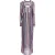 Missoni gebreide maxi-jurk met lange mouwen en strepen in veelkleurige viscose
