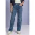 Jeans met Mid Waist-taille en Straight Leg-pijpen in casual pasvorm