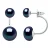 Oorbellen Duo Echte Cultuurzoetwaterparels Knop 6 en 9 mm