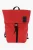 Tweekleurige CITY FLAP nylon rugzak in zwart en rood