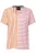 LAURASØN Shirt  beige / oudroze / wit