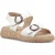 Hush Puppies Alison Leren Dames Crème Sandalen