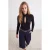 TRENDYOLMİLLA Dames Zwart Effen Lang, Getailleerd Bodys