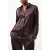 French Connection Satin Shirt Chocolate Ganache