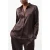 French Connection Satin Shirt Chocolate Ganache