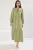 Trendyol Modest Dames Groen Effen Maxi Lang Casual Recht Modest Jurken