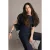 TRENDYOLMİLLA Dames Donkerblauw Effen Kort Regular fit Blouses