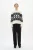 Lange mouwen TEIIW Lange mouwen Boyfriend fit white black