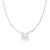 Ketting Luxenter, alfabet 925 sterling zilver met rhodium finish