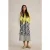 White Stuff Elle Linen Blend Skirt Navy Print