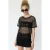 Pailletten Geweven Ronde Hals Blouse