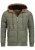 INDICODE JEANS Winterjas ‘Adeline’  bruin / riet / zwart