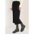 Cecil Dames Rok met gestructureerde details in Zwart