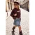 TRENDYOLMİLLA Dames Bruin Effen Lang, Getailleerd Sweatshirts
