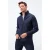 Heren Effen Scuba Zip-Front Jas