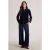 White Stuff Sophie Velvet Shirt Dark Navy