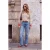 TRENDYOLMİLLA Dames Blauw Effen Recht Hoge taille Jeans