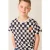 Tumble ’n Dry geruit T-shirt donkerblauw