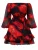 Elena Athanasiadou Cocktailjurk ‘Georgia’  knalrood