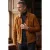 Heren beige geitensuède leren Harrington-motorjas – Ridge