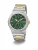 GUESS Analoog horloge  goud / groen / zilver