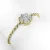 Damesklaverarmband met stenen Ponytail & Co
