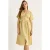 V-hals Knop Midi Shirt Jurk