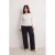 Trendyol Curve Dames Wit Effen Lang Getailleerd Grote maten Blouses