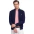 Scotland Blue vest normale fit effen navy katoen
