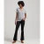Geborduurd en gevlamd dames-T-shirt met v-hals Superdry