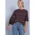 Sweatshirt met korte mouwen en print