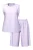 Ulla Popken Korte pyjama  lavendel